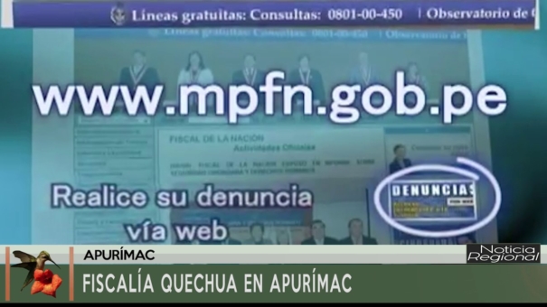 Fiscalía Quechua en Apurímac