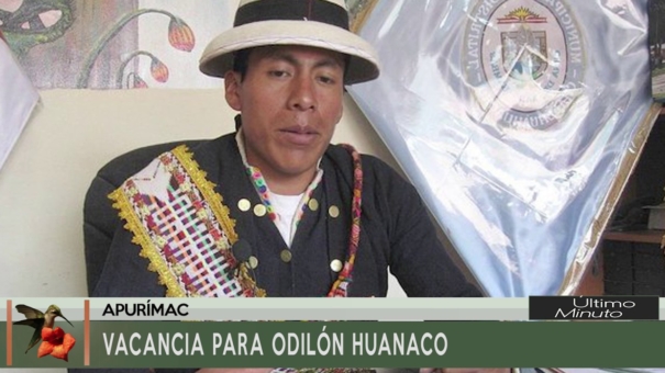 Vacancia para Odilón Huanaco