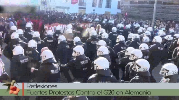 Fuertes Protestas Contra el G20 en Alemania