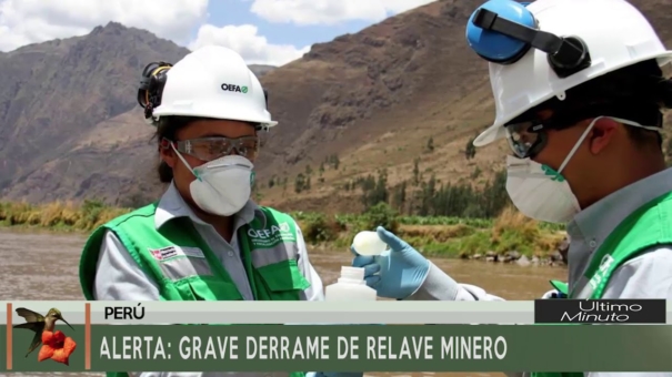 Alerta: Grave Derrame de Relave Mineros
